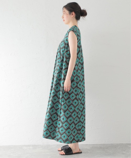 Spick & Span(スピックアンドスパン)の「アフリカンバティックサイドギャザードレス(ワンピース・レディース・マルチ・38/36)」の5枚目の写真