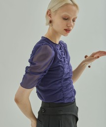 UNITED TOKYO | シースルーチュールトップス(Tシャツ/カットソー)