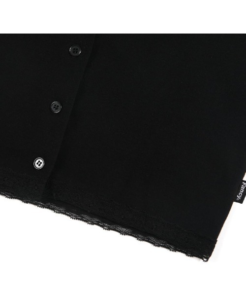 FANCY CLUB（ファンシークラブ）の「A'GEM/9 × .kom『 FANCY CLUB/ファンシークラブ』CUTIE-PIE CROP CARDIGAN/キューティーパイ カーディガン（カーディガン/ボレロ・レディース・ホワイト/ブラック/チャコールグレー・FREE）」の7枚目の写真