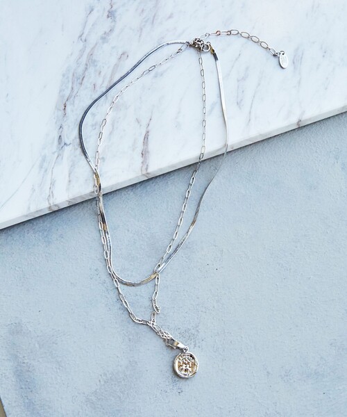 セール】スネークチェーン＆コイン 3WAY ネックレス（ネックレス