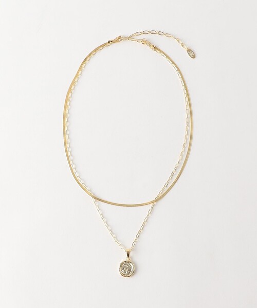 green label relaxing（グリーンレーベルリラクシング）の「スネークチェーン＆コイン 3WAY ネックレス（ネックレス・レディース・シルバー/ゴールド・FREE）」の14枚目の写真
