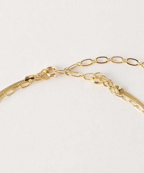 green label relaxing（グリーンレーベルリラクシング）の「スネークチェーン＆コイン 3WAY ネックレス（ネックレス・レディース・シルバー/ゴールド・FREE）」の10枚目の写真