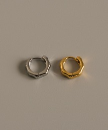 muku | 金属アレルギー対応 ヘキサゴンボーンピアス/サージカルステンレス/316L(ピアス（両耳用）)