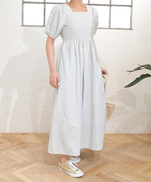 sango（sango）の「スクエアネックワンピース（ワンピース・レディース・ブラック系その他/グレー系その他/ピンク系その他・FREE）」の18枚目の写真