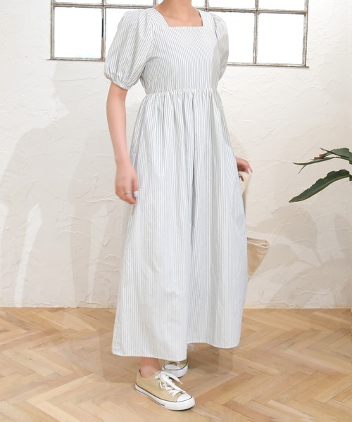 sango（sango）の「スクエアネックワンピース（ワンピース・レディース・ブラック系その他/グレー系その他/ピンク系その他・FREE）」の10枚目の写真