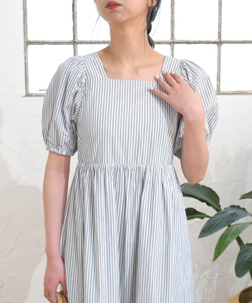 sango（sango）の「スクエアネックワンピース（ワンピース・レディース・ブラック系その他/グレー系その他/ピンク系その他・FREE）」の20枚目の写真