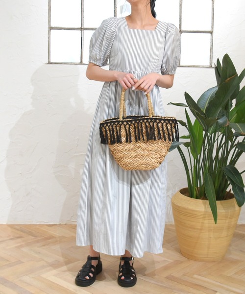 sango（sango）の「スクエアネックワンピース（ワンピース・レディース・ブラック系その他/グレー系その他/ピンク系その他・FREE）」の8枚目の写真