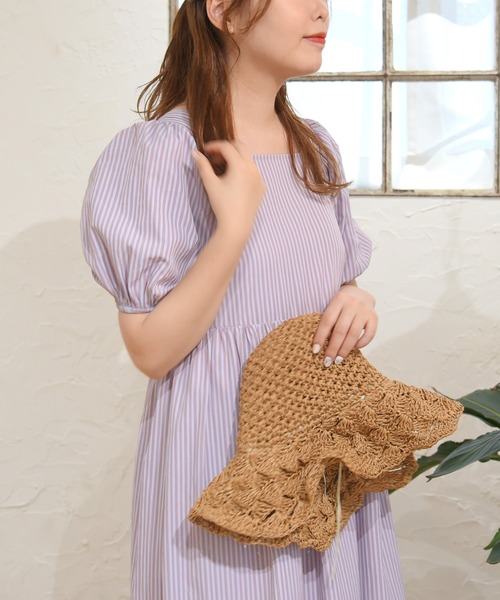 sango（sango）の「スクエアネックワンピース（ワンピース・レディース・ブラック系その他/グレー系その他/ピンク系その他・FREE）」の17枚目の写真