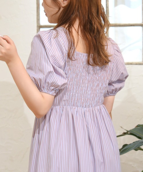 sango（sango）の「スクエアネックワンピース（ワンピース・レディース・ブラック系その他/グレー系その他/ピンク系その他・FREE）」の9枚目の写真