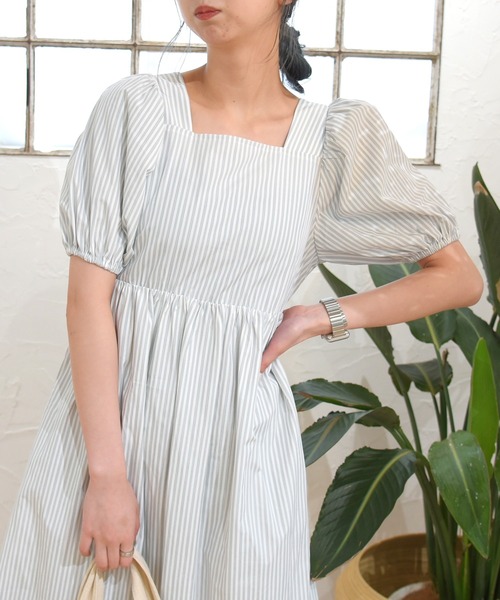 sango（sango）の「スクエアネックワンピース（ワンピース・レディース・ブラック系その他/グレー系その他/ピンク系その他・FREE）」の22枚目の写真