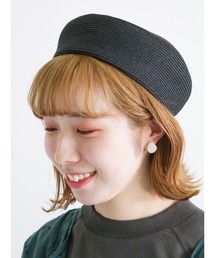 Samansa Mos2 | 【抗菌防臭】ブレードベレー帽(ハンチング/ベレー帽)