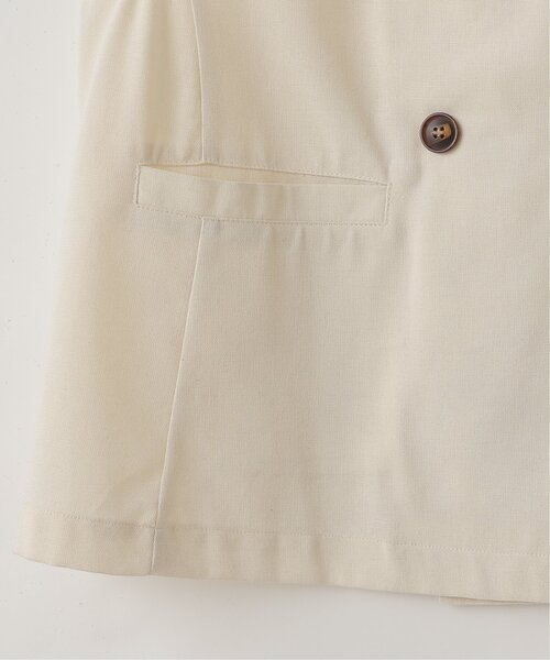 frames RAY CASSIN（フレームスレイカズン）の「WEB限定 リネンブレンドノーカラージレ セットアップ着用可（ベスト・レディース・ブラック/グレイッシュベージュ/キナリ・FREE）」の20枚目の写真