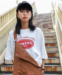 ZIP FIVE | 韓国ヴィンテージ風 　フロントバックロゴ 半袖Tシャツ【ユニセックス】(Tシャツ/カットソー)