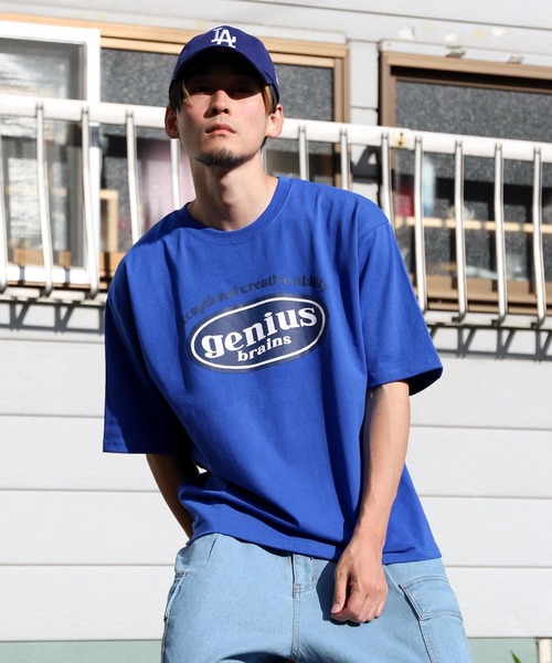 ZIP FIVE(ジップファイブ)の「【ZIP FIVE】韓国ヴィンテージ風 フロントバックロゴ 半袖Tシャツ(Tシャツ/カットソー・レディース・ホワイト系/ブラック系/ホワイト/グリーン/ネイビー/ホワイト系1/オートミール/ロイヤルブルー/ブラック・MEDIUM/LARGE)」の9枚目の写真