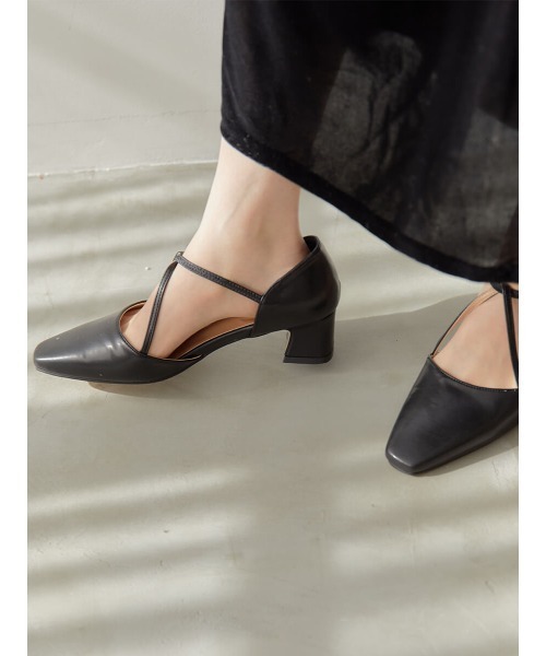 Ayla(アイラ)の「cross strap pumps(パンプス・レディース・ブラック/アイボリー・24.5cm/25.0cm/23.5cm/24.0cm/23.0cm)」の19枚目の写真