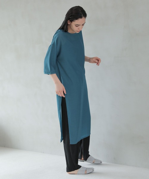 LAKOLE（ラコレ）の「シアーエルボースリーブワンピース / 296002（ワンピース・レディース・ブラック/グリーン/オフホワイト・MEDIUM/SMALL）」の6枚目の写真