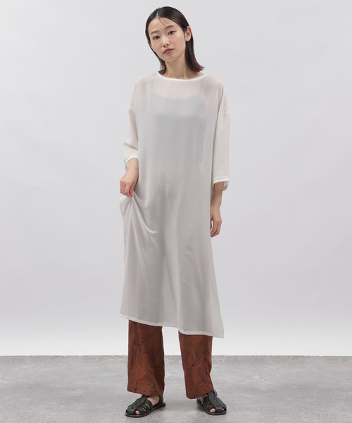 LAKOLE（ラコレ）の「シアーエルボースリーブワンピース / 296002（ワンピース・レディース・ブラック/グリーン/オフホワイト・MEDIUM/SMALL）」の22枚目の写真