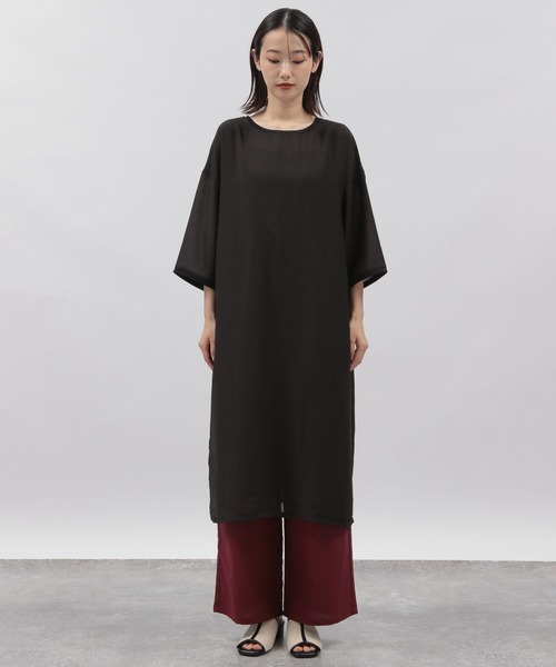 LAKOLE（ラコレ）の「シアーエルボースリーブワンピース / 296002（ワンピース・レディース・ブラック/グリーン/オフホワイト・MEDIUM/SMALL）」の13枚目の写真