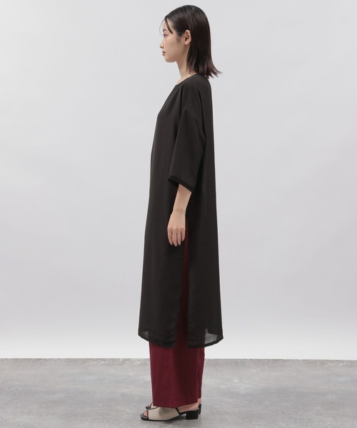 LAKOLE（ラコレ）の「シアーエルボースリーブワンピース / 296002（ワンピース・レディース・ブラック/グリーン/オフホワイト・MEDIUM/SMALL）」の10枚目の写真