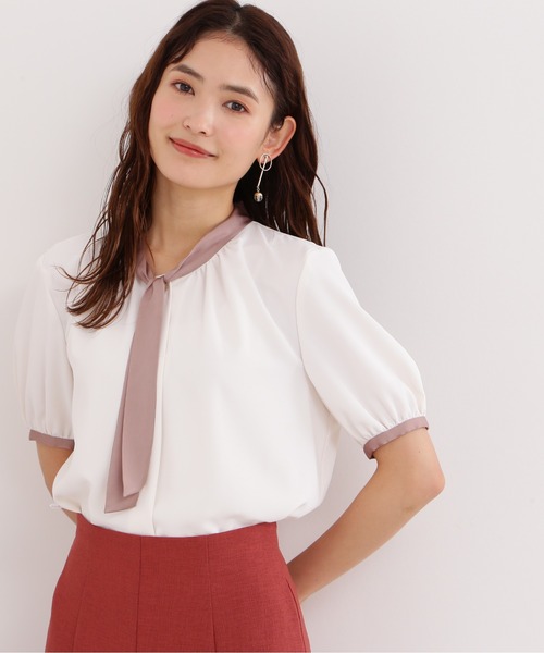 セール バイカラーボウタイブラウス シャツ ブラウス Natural Beauty Basic ナチュラルビューティーベーシック のファッション通販 Zozotown セール バイカラーボウタイブラウス シャツ ブラウス Natural Beauty Basic ナチュラルビューティーベーシック のファッション通販 Zozotown