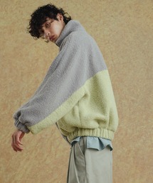 ADAM ET ROPE' | 【WEB限定】カラーブロック バイカラー ボリュームスリーブ ビッグ ボアブルゾン/ユニセックス(ブルゾン)