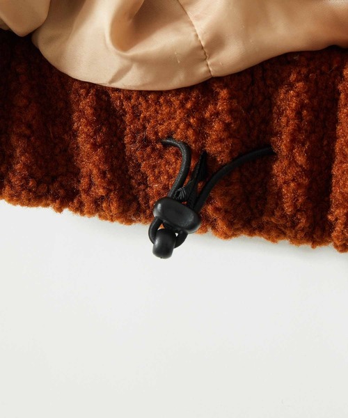 ADAM ET ROPE'(アダムエロペ)の「【WEB限定】カラーブロック バイカラー ボリュームスリーブ ビッグ ボアブルゾン/ユニセックス(ブルゾン・メンズ・グレー/ベージュ/ネイビー・L/M)」の15枚目の写真