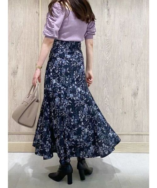 MERCURYDUO（マーキュリーデュオ）の「2WAYギャザリングパワショルリブニット（ニット/セーター・レディース・オフホワイト/ブラック/ミント/パープル・FREE）」の9枚目の写真