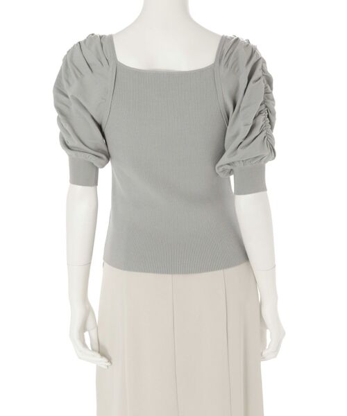 MERCURYDUO（マーキュリーデュオ）の「2WAYギャザリングパワショルリブニット（ニット/セーター・レディース・オフホワイト/ブラック/ミント/パープル・FREE）」の13枚目の写真