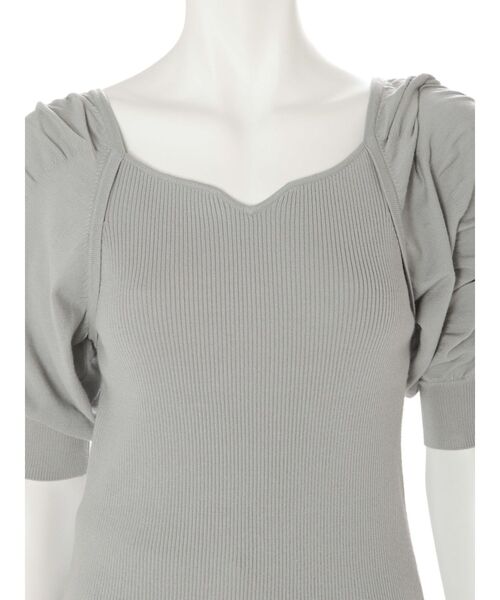 MERCURYDUO（マーキュリーデュオ）の「2WAYギャザリングパワショルリブニット（ニット/セーター・レディース・オフホワイト/ブラック/ミント/パープル・FREE）」の22枚目の写真