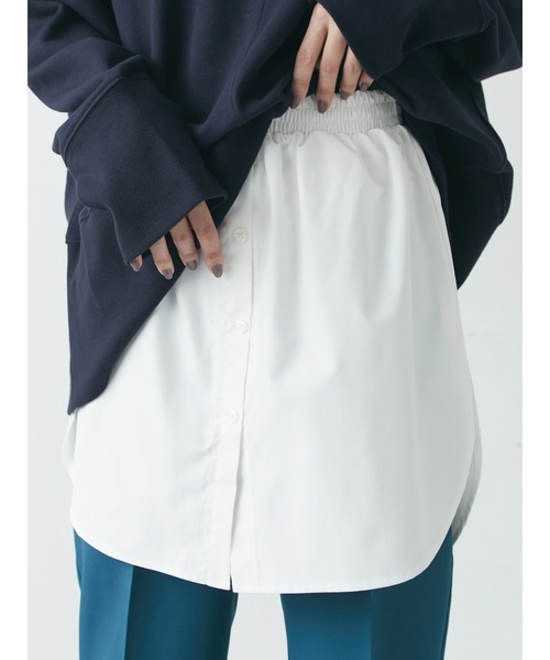 Green　Parks（グリーンパークス）の「つけ裾（その他ヘアアクセサリー・レディース・ストライプ/ホワイト・FREE）」の2枚目の写真