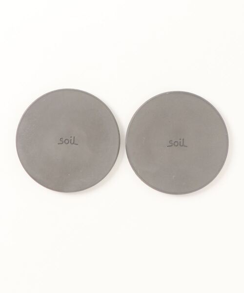 Daily russet（デイリー ラシット）の「soil｜コースターラージ サークル 2P（その他雑貨・レディース・ホワイト/ブラック・FREE）」の3枚目の写真