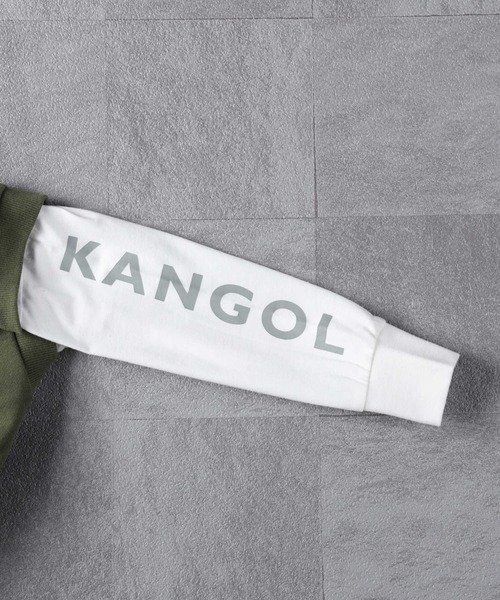 KANGOL KIDS（カンゴールキッズ）の「【KANGOL】ベストレイヤードプルオーバー（Tシャツ/カットソー・キッズ・ブラック/カーキブラウン・105/160/130/150/140/120）」の17枚目の写真