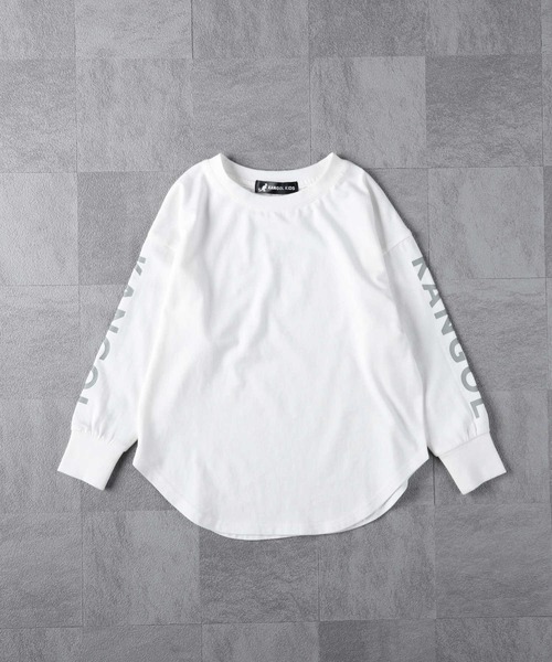 KANGOL KIDS（カンゴールキッズ）の「【KANGOL】ベストレイヤードプルオーバー（Tシャツ/カットソー・キッズ・ブラック/カーキブラウン・105/160/130/150/140/120）」の14枚目の写真