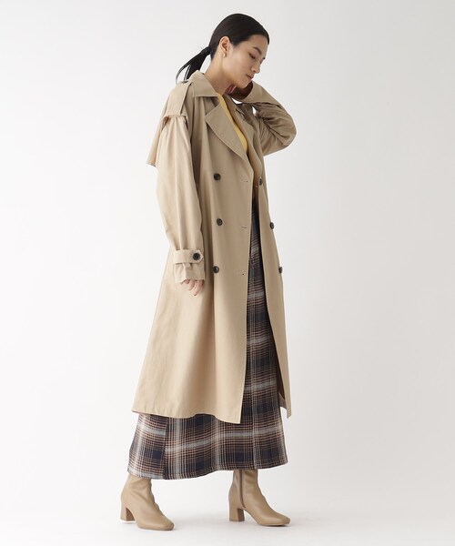 OPAQUE.CLIP（オペークドットクリップ）の「◆【2WAY】ツイルトレンチコート（トレンチコート・レディース・ベージュ/ネイビー・40/38/36）」の22枚目の写真