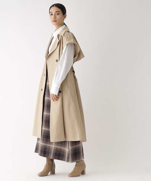 OPAQUE.CLIP（オペークドットクリップ）の「◆【2WAY】ツイルトレンチコート（トレンチコート・レディース・ベージュ/ネイビー・40/38/36）」の16枚目の写真