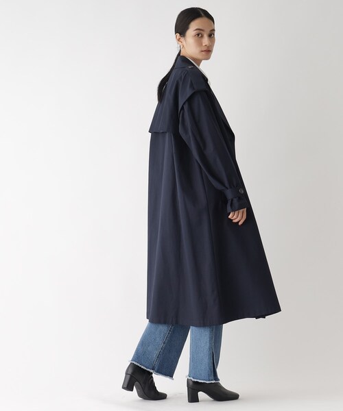 OPAQUE.CLIP（オペークドットクリップ）の「◆【2WAY】ツイルトレンチコート（トレンチコート・レディース・ベージュ/ネイビー・40/38/36）」の14枚目の写真