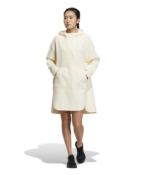 adidas(アディダス)の「アディダス adidas WPRSVEフードチュニック(チュニック・レディース・ライトグリーン/ブラック/アイボリー・XL/L/M/S)」の2枚目の写真