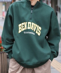 BEN DAVIS（ベンデイビス）の「【別注】【BEN DAVIS】LOGO HALF ZIP SWEAT/ロゴハーフジップスウェット（スウェット・メンズ）」