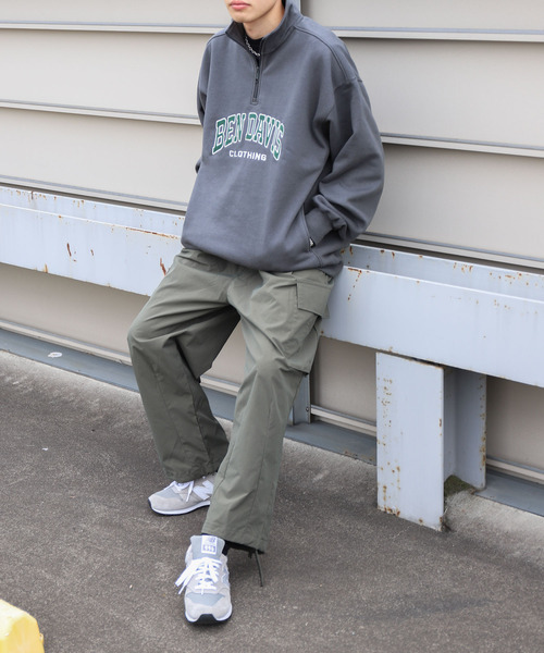 BEN DAVIS（ベンデイビス）の「【別注】【BEN DAVIS】LOGO HALF ZIP SWEAT/ロゴハーフジップスウェット（スウェット・メンズ・ネイビー/グレー/ブルー/グリーン/オートミール/チャコール・MEDIUM/LARGE/X-LARGE）」の18枚目の写真