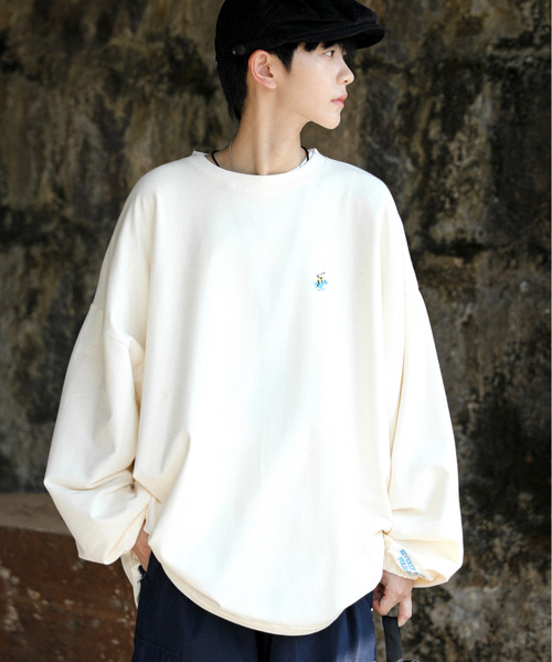 neos（ネオス）の「【neos -addictive design-】BEVERLY HILLS POLO CLUB ビバリーヒルズ ポロクラブ ワイドシルエット スウェット プルオーバー（スウェット・メンズ・ネイビー/ライトグレー/グリーン/ブラック/ブルー/ダークグリーン/オフホワイト/オレンジ/ブラウン・MEDIUM/LARGE/X-LARGE）」の2枚目の写真