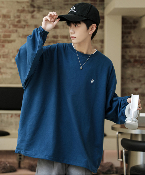 neos（ネオス）の「【neos -addictive design-】BEVERLY HILLS POLO CLUB ビバリーヒルズ ポロクラブ ワイドシルエット スウェット プルオーバー（スウェット・メンズ・ネイビー/ライトグレー/グリーン/ブラック/ブルー/ダークグリーン/オフホワイト/オレンジ/ブラウン・MEDIUM/LARGE/X-LARGE）」の8枚目の写真