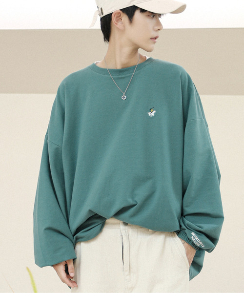 neos（ネオス）の「【neos -addictive design-】BEVERLY HILLS POLO CLUB ビバリーヒルズ ポロクラブ ワイドシルエット スウェット プルオーバー（スウェット・メンズ・ネイビー/ライトグレー/グリーン/ブラック/ブルー/ダークグリーン/オフホワイト/オレンジ/ブラウン・MEDIUM/LARGE/X-LARGE）」の7枚目の写真