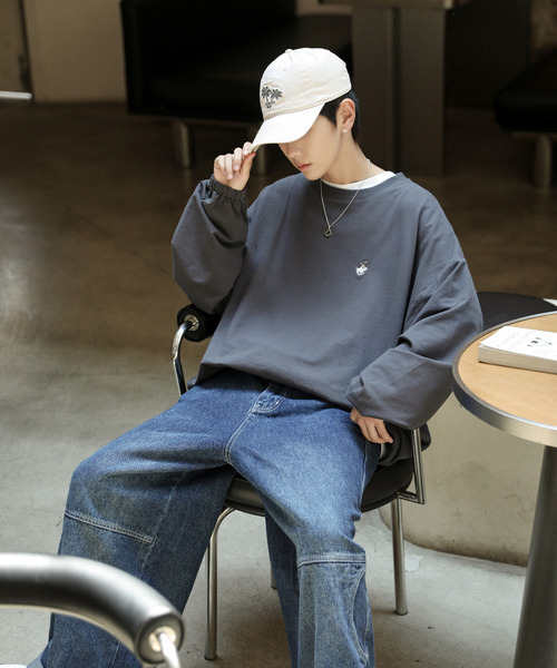 neos（ネオス）の「【neos -addictive design-】BEVERLY HILLS POLO CLUB ビバリーヒルズ ポロクラブ ワイドシルエット スウェット プルオーバー（スウェット・メンズ・ネイビー/ライトグレー/グリーン/ブラック/ブルー/ダークグリーン/オフホワイト/オレンジ/ブラウン・MEDIUM/LARGE/X-LARGE）」の18枚目の写真