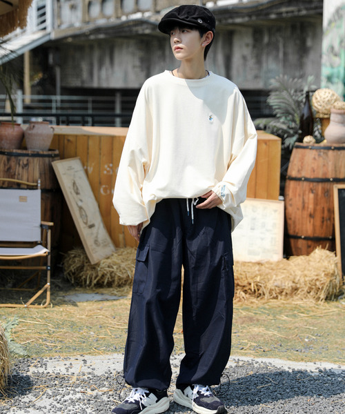 neos（ネオス）の「【neos -addictive design-】BEVERLY HILLS POLO CLUB ビバリーヒルズ ポロクラブ ワイドシルエット スウェット プルオーバー（スウェット・メンズ・ネイビー/ライトグレー/グリーン/ブラック/ブルー/ダークグリーン/オフホワイト/オレンジ/ブラウン・MEDIUM/LARGE/X-LARGE）」の10枚目の写真