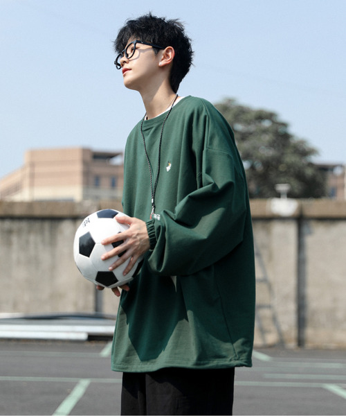 neos（ネオス）の「【neos -addictive design-】BEVERLY HILLS POLO CLUB ビバリーヒルズ ポロクラブ ワイドシルエット スウェット プルオーバー（スウェット・メンズ・ネイビー/ライトグレー/グリーン/ブラック/ブルー/ダークグリーン/オフホワイト/オレンジ/ブラウン・MEDIUM/LARGE/X-LARGE）」の12枚目の写真