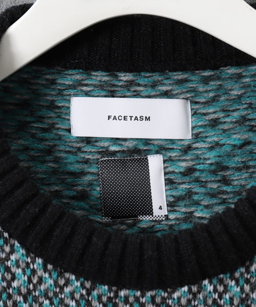 FACETASM（ファセッタズム）の「【FACETASM / ファセッタズム】JACQUARD KNIT（ニット/セーター・メンズ・ブルー系その他・4）」の13枚目の写真