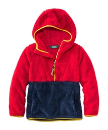 L.L.Bean（エルエルビーン）の「キッズ・エル・エル・ビーン・ハイパイル・フリース・フード・プルオーバー、カラーブロック ビッグキッズ（その他アウター）」