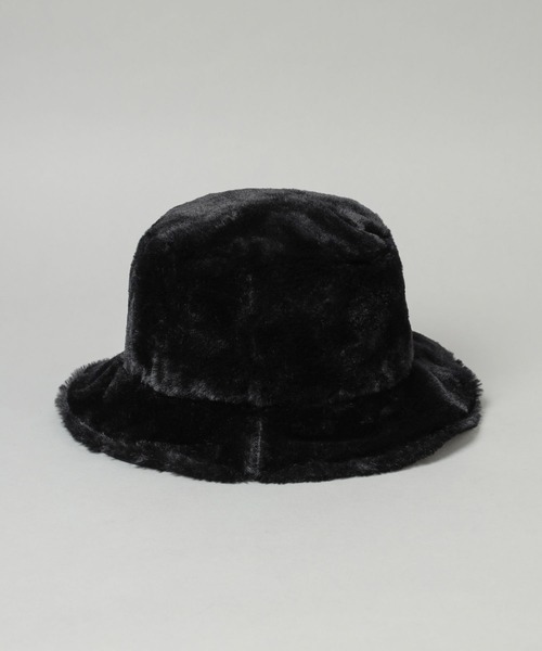 HARE（ハレ）の「ファーバケットHAT(HARE)（ハット・メンズ・ブラック/グレー系その他・FREE）」の4枚目の写真