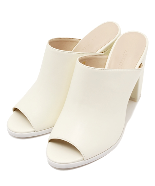 MOUSSY（マウジー）の「OPEN TOE MULE（パンプス・レディース・ブラック/ホワイト/イエロー・LARGE/SMALL/MEDIUM）」の2枚目の写真