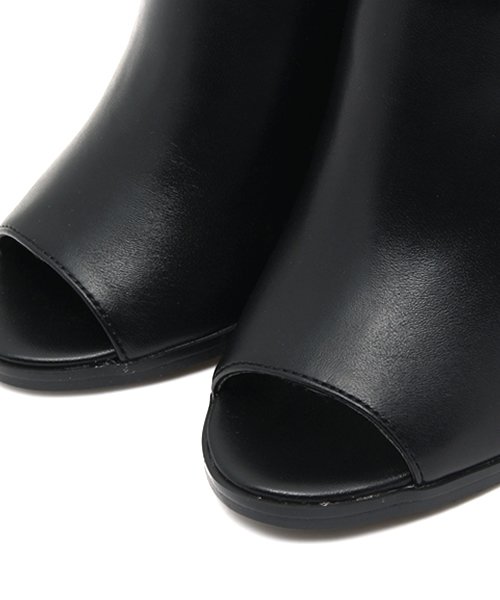 MOUSSY（マウジー）の「OPEN TOE MULE（パンプス・レディース・ブラック/ホワイト/イエロー・LARGE/SMALL/MEDIUM）」の7枚目の写真